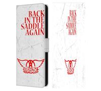 Head Case Designs sous Licence Officielle Aerosmith Back in The Saddle Again Classiques Étui Portefeuille en Cuir Compatible avec Samsung Galaxy S25 FE