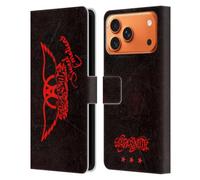 Head Case Designs sous Licence Officielle Aerosmith Émotions Douces aux Ailes Rouges Classiques Étui Portefeuille en Cuir Compatible avec Apple iPhone 17 Pro Max