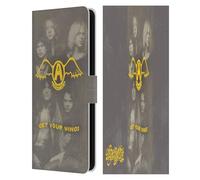 Head Case Designs sous Licence Officielle Aerosmith Get Your Wings Classiques Étui Portefeuille en Cuir Compatible avec Samsung Galaxy S25 FE