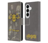 Head Case Designs sous Licence Officielle Aerosmith Get Your Wings Classiques Étui Portefeuille en Cuir Compatible avec Samsung Galaxy S26