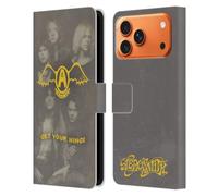 Head Case Designs sous Licence Officielle Aerosmith Get Your Wings Classiques Étui Portefeuille en Cuir Compatible avec Apple iPhone 17 Pro Max
