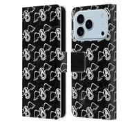 Head Case Designs sous Licence Officielle Aerosmith Modèle de Logo Classiques Étui Portefeuille en Cuir Compatible avec Apple iPhone 17 Pro