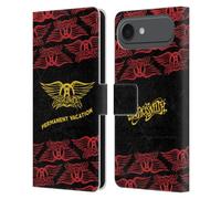 Head Case Designs sous Licence Officielle Aerosmith Permanent Vacation Classiques Étui Portefeuille en Cuir Compatible avec Apple iPhone 17 Air