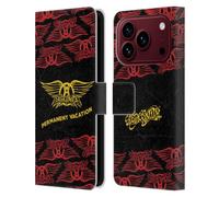 Head Case Designs sous Licence Officielle Aerosmith Permanent Vacation Classiques Étui Portefeuille en Cuir Compatible avec Apple iPhone 18 Pro