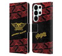 Head Case Designs sous Licence Officielle Aerosmith Permanent Vacation Classiques Étui Portefeuille en Cuir Compatible avec Samsung Galaxy S26 Ultra