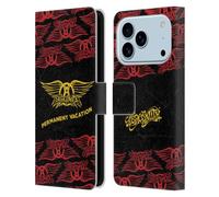 Head Case Designs sous Licence Officielle Aerosmith Permanent Vacation Classiques Étui Portefeuille en Cuir Compatible avec Apple iPhone 17 Pro