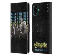 Head Case Designs sous Licence Officielle Aerosmith Walk This Way Classiques Étui Portefeuille en Cuir Compatible avec Samsung Galaxy A07