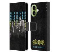 Head Case Designs sous Licence Officielle Aerosmith Walk This Way Classiques Étui Portefeuille en Cuir Compatible avec Apple iPhone 17