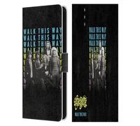 Head Case Designs sous Licence Officielle Aerosmith Walk This Way Classiques Étui Portefeuille en Cuir Compatible avec Samsung Galaxy S25 FE