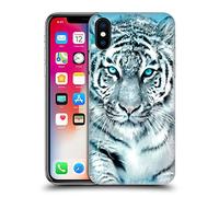 Head Case Designs sous Licence Officielle Aimee Stewart Tigre Blanc Animaux Coque Dure pour l'arrière Compatible avec Apple iPhone X/iPhone XS