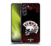 Head Case Designs sous Licence Officielle Alchemy Gothic As de l'anarchie Crâne Et Cartes Coque en Gel [Qualité Militaire] Compatible avec Samsung Galaxy S21 FE 5G Et Compatible avec MagSafe