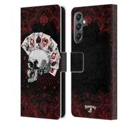 Head Case Designs sous Licence Officielle Alchemy Gothic As de l'anarchie Crâne Et Cartes Étui Portefeuille en Cuir Compatible avec Samsung Galaxy A25 5G