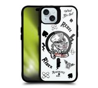 Head Case Designs sous Licence Officielle Alchemy Gothic Cavalier Rebelle Art Gothique Black Shockproof Bumper Case [Military Grade] Compatible with Apple iPhone 15 Plus and with MagSafe