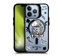 Head Case Designs sous Licence Officielle Alchemy Gothic Cavalier Rebelle Art Gothique Black Shockproof Bumper Case [Military Grade] Compatible with Apple iPhone 13 Pro and with MagSafe