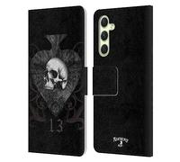 Head Case Designs sous Licence Officielle Alchemy Gothic Club de la Mort Crâne Et Cartes Étui Portefeuille en Cuir Compatible avec Samsung Galaxy A54 5G