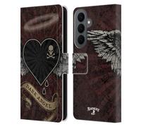 Head Case Designs sous Licence Officielle Alchemy Gothic Coeur d'ange Noir Aile Étui Portefeuille en Cuir Compatible avec Samsung Galaxy S26 Plus