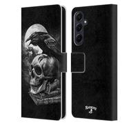 Head Case Designs sous Licence Officielle Alchemy Gothic Corbeau de Poe Aile Étui Portefeuille en Cuir Compatible avec Samsung Galaxy A55 5G