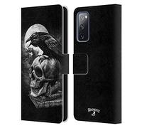Head Case Designs sous Licence Officielle Alchemy Gothic Corbeau de Poe Aile Étui Portefeuille en Cuir Compatible avec Samsung Galaxy S20 FE / 5G