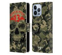 Head Case Designs sous Licence Officielle Alchemy Gothic Crâne de Camouflage Crâne Étui Portefeuille en Cuir Compatible avec Apple iPhone 13 Pro Max