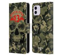 Head Case Designs sous Licence Officielle Alchemy Gothic Crâne de Camouflage Crâne Étui Portefeuille en Cuir Compatible avec Apple iPhone 11