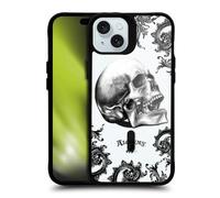 Head Case Designs sous Licence Officielle Alchemy Gothic De Profundis Art Gothique Black Shockproof Bumper Case [Military Grade] Compatible with Apple iPhone 15 Plus and with MagSafe