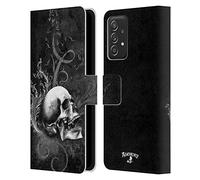 Head Case Designs sous Licence Officielle Alchemy Gothic De Profundis Crâne Étui Portefeuille en Cuir Compatible avec Galaxy A52 / A52s / 5G (2021)