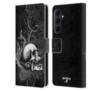 Head Case Designs sous Licence Officielle Alchemy Gothic De Profundis Crâne Étui Portefeuille en Cuir Compatible avec Samsung Galaxy A35 5G