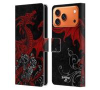 Head Case Designs sous Licence Officielle Alchemy Gothic Draco Rosa Dragon Étui Portefeuille en Cuir Compatible avec Apple iPhone 17 Pro Max