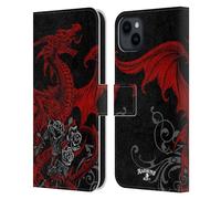 Head Case Designs sous Licence Officielle Alchemy Gothic Draco Rosa Dragon Étui Portefeuille en Cuir Compatible avec Apple iPhone 15 Plus
