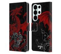 Head Case Designs sous Licence Officielle Alchemy Gothic Draco Rosa Dragon Étui Portefeuille en Cuir Compatible avec Samsung Galaxy S26 Ultra
