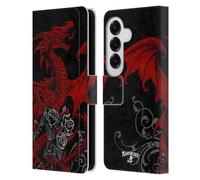 Head Case Designs sous Licence Officielle Alchemy Gothic Draco Rosa Dragon Étui Portefeuille en Cuir Compatible avec Samsung Galaxy S26