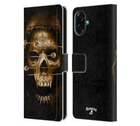 Head Case Designs sous Licence Officielle Alchemy Gothic Fétiche de la Mort Crâne Étui Portefeuille en Cuir Compatible avec Samsung Galaxy A07