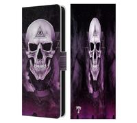 Head Case Designs sous Licence Officielle Alchemy Gothic Le Vide géométrique Crâne Étui Portefeuille en Cuir Compatible avec Samsung Galaxy S25 FE