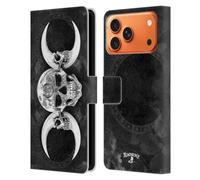 Head Case Designs sous Licence Officielle Alchemy Gothic Lune de la déesse Sombre Crâne Étui Portefeuille en Cuir Compatible avec Apple iPhone 17 Pro Max