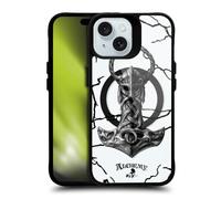 Head Case Designs sous Licence Officielle Alchemy Gothic Marteau de Mjolnir Art Gothique Black Shockproof Bumper Case [Military Grade] Compatible with Apple iPhone 15 and with MagSafe