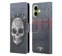 Head Case Designs sous Licence Officielle Alchemy Gothic Métal Mort Crâne Étui Portefeuille en Cuir Compatible avec Apple iPhone 17