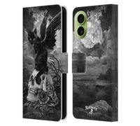 Head Case Designs sous Licence Officielle Alchemy Gothic Neuf Vies de crâne de Poe Chats Étui Portefeuille en Cuir Compatible avec Apple iPhone 17