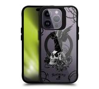 Head Case Designs sous Licence Officielle Alchemy Gothic Nine Lives of Poe Skull Cat Gothic Art Black Shockproof Bumper Case [Military Grade] Compatible with Apple iPhone 14 Pro and with MagSafe