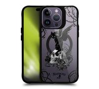 Head Case Designs sous Licence Officielle Alchemy Gothic Nine Lives of Poe Skull Cat Gothic Art Black Shockproof Bumper Case [Military Grade] Compatible with Apple iPhone 14 Pro Max and with MagSafe