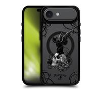 Head Case Designs sous Licence Officielle Alchemy Gothic Nine Lives of Poe Skull Cat Gothic Art Black Shockproof Bumper Case [Military Grade] Compatible with Apple iPhone 17 Air and with MagSafe