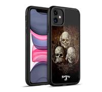 Head Case Designs sous Licence Officielle Alchemy Gothic No Crâne maléfique Trois Crâne Coque en Gel renforcée [Protection de Qualité Militaire] Compatible avec Apple iPhone 11