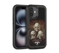 Head Case Designs sous Licence Officielle Alchemy Gothic No Crâne maléfique Trois Crâne Étui Antichoc Ultra-Blindé Compatible avec Apple iPhone 16