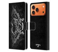 Head Case Designs sous Licence Officielle Alchemy Gothic Romance Noire Aile Étui Portefeuille en Cuir Compatible avec Apple iPhone 17 Pro Max