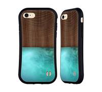 Head Case Designs sous Licence Officielle Alyn Spiller Blocage Bois Et Résine Coque Hybride Compatible avec Apple iPhone 7/8 / SE 2020 & 2022