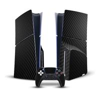 Head Case Designs Sous Licence Officielle Alyn Spiller Carbon Fibre Plain Mix Art Vinyle Autocollant De Jeu Peau Compatible avec Sony PlayStation 5 PS5 Slim Disc Edition Console & DualSense Controller