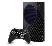 Head Case Designs Sous Licence Officielle Alyn Spiller Cuir Fibre de Carbone Mix Art Enveloppement De Console De Jeu Et Skins Pour Manette compatible avec Xbox Series S Console & Controller Bundle