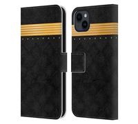 Head Case Designs sous Licence Officielle Alyn Spiller Or Luxe Étui Portefeuille en Cuir Compatible avec Apple iPhone 15 Plus