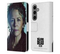 Head Case Designs sous Licence Officielle AMC The Walking Dead Carol Personnages Étui Portefeuille en Cuir Compatible avec Samsung Galaxy S25