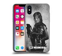 Head Case Designs sous Licence Officielle AMC The Walking Dead Daryl Exposition Double Coque en Gel [Protection de Qualité Militaire] Compatible avec Apple iPhone X/iPhone XS