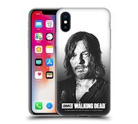Head Case Designs sous Licence Officielle AMC The Walking Dead Daryl Portraits Filtrés Coque en Gel [Protection de Qualité Militaire] Compatible avec Apple iPhone X/iPhone XS